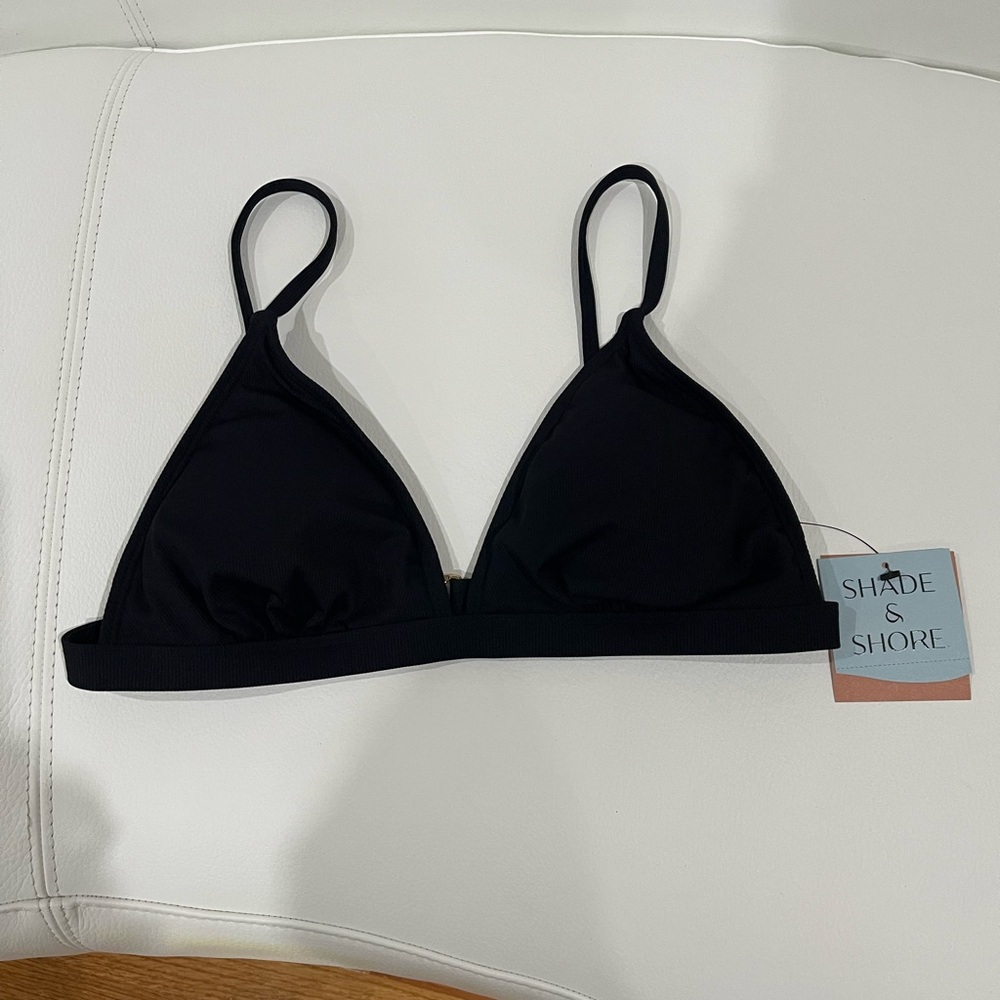 Shade & Shore Elegant Black Bikini Top